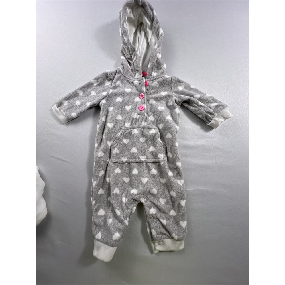 Lot of 4 Baby Girl Fleece CARTER'S Outerwear/Jackets/ Outfit 3 months - Picture 5 of 15